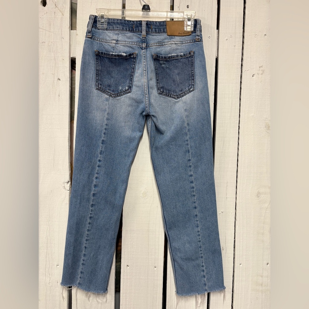 Free People Two Tone Blue Jeans size 24 - Picture 4 of 12